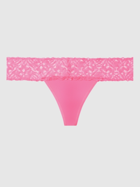 

La Senza Women Pink Solid Remix Thongs 11152272-2CCB