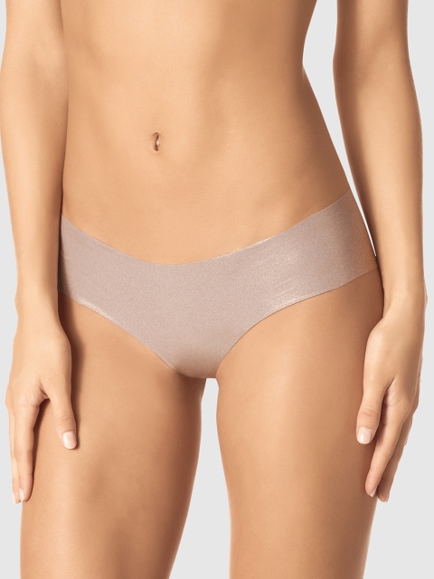 

La Senza Women Beige Solid Foil Bikini Briefs 11128245-1D8N