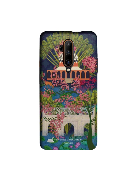 

macmerise Blue & Green Blossoms OnePlus 7T Pro Back Case