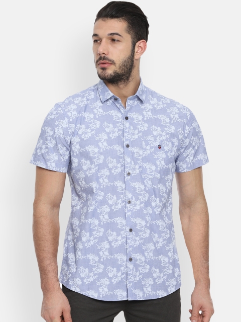 

Louis Philippe Sport Men Blue Slim Fit Floral Printed Casual Shirt