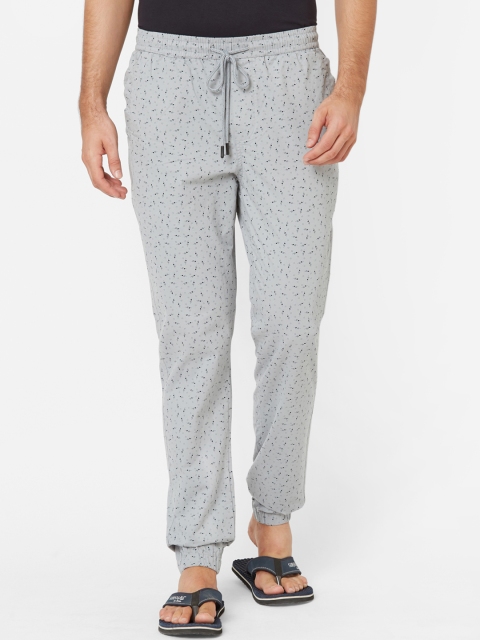 

Sweet Dreams Men Grey Printed Joggers