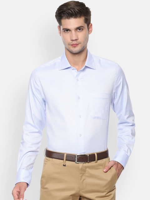 

Louis Philippe Men Blue Regular Fit Checked Formal Shirt