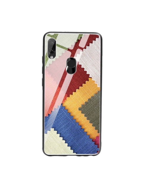 

Bewakoof Blue & Red Fabric Feels Xiaomi Redmi Note 7 Glass Mobile Cover