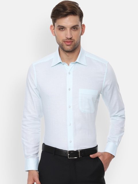 

Louis Philippe Men Blue Regular Fit Solid Formal Shirt