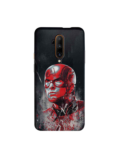 

macmerise Black & Red Marvel Comics Charcoal Art Captain America Sublime OnePlus 7T Pro Back Case