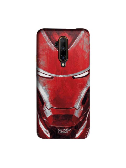 

macmerise Red & Grey Marvel Comics Charcoal Art Iron Man OnePlus 7T Pro Back Case