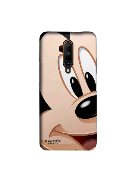 

macmerise Beige & Black Disney Zoom Up Mickey OnePlus 7T Pro Back Case