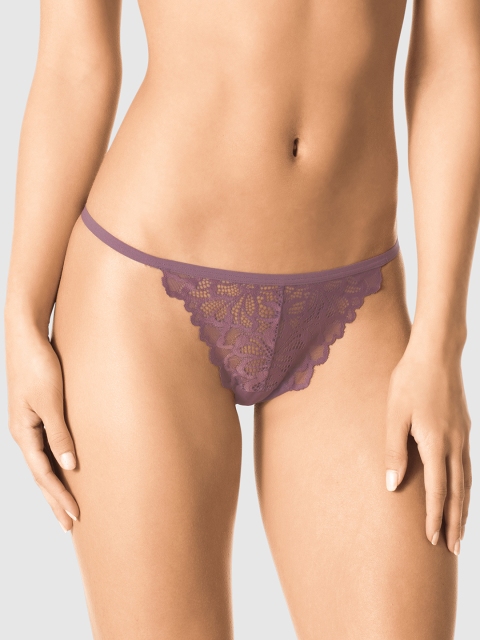 

La Senza Women Purple Self-Design Bikini Briefs 11125785-12P5