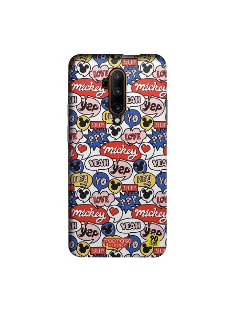 

macmerise Multicoloured Disney Mickey Doodle OnePlus 7T Pro Back Case, Multi