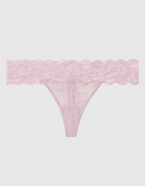 

La Senza Women Purple Lace Trimmed Thongs 11140886-74S8