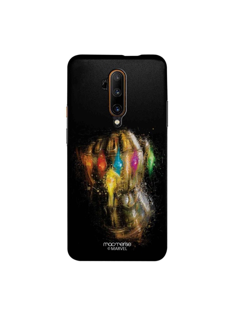 

macmerise Black & Gold-Toned Marvel Comics Gauntlet Brushstrokes Sublime OnePlus 7T Pro Back Case