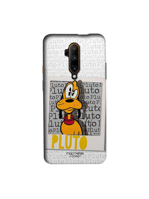 

macmerise Grey & Yellow Disney Hello Mr Pluto Sublime OnePlus 7T Pro Back Case