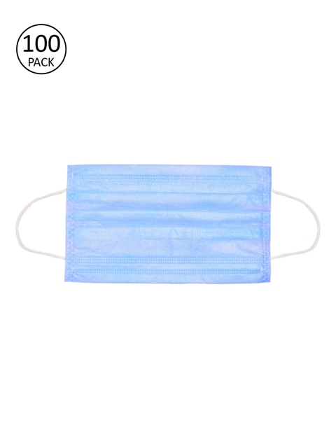 

Hubberholme Unisex Blue Pack Of 100 3-Ply Face Mask