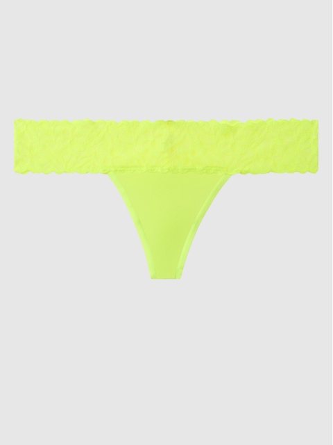 

La Senza Women Lime Green Solid Remix Thongs 11152272-2HKW
