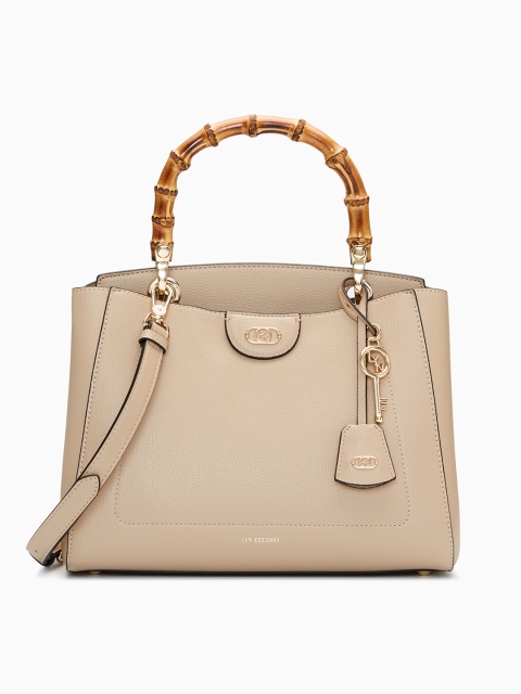

LYN Beige Solid Handheld Bag