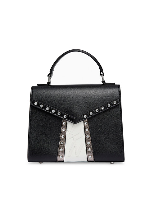

LYN Women Black Solid Sling Bag
