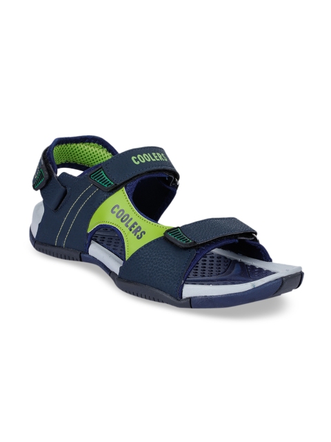 

Liberty Men Green & Navy Blue Comfort Sandals