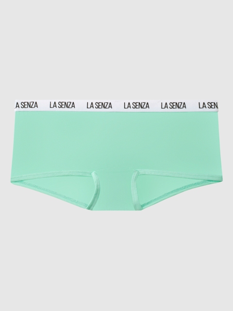 

La Senza Women Green Solid Remix Cotton Boy Shorts 11136213-0DTO