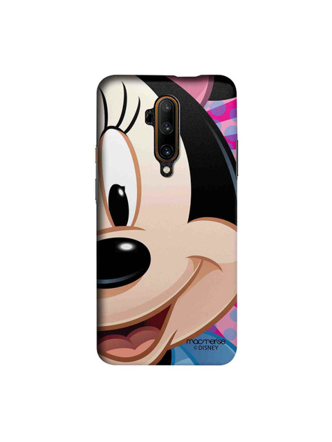 

macmerise Beige & Black Minnie Mouse Printed OnePlus 7T Pro Back Case