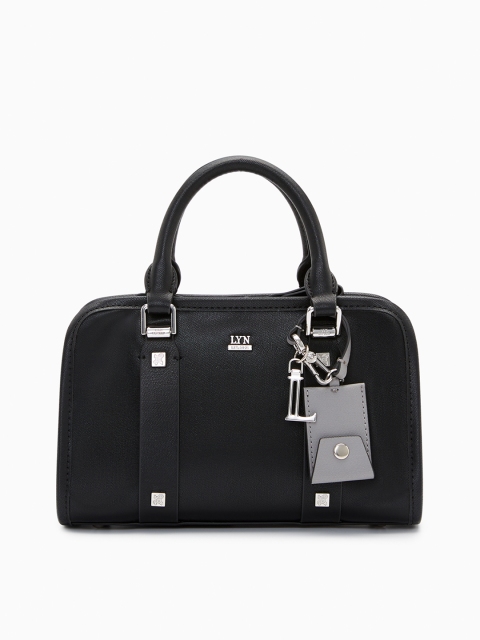 

LYN Black Solid Handheld Bag