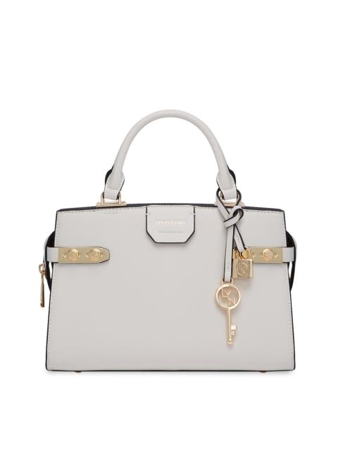 

LYN Women Cream-Coloured Solid Shoulder Bag