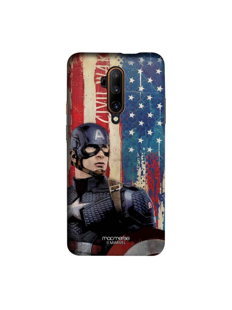 

macmerise Blue & Red Marvel Comics American Captain Sublime OnePlus 7T Pro Back Case
