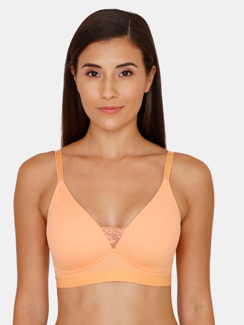 

Zivame Orange Solid Non-Wired Lightly Padded T-shirt Bra ZI1508FASHORNGE