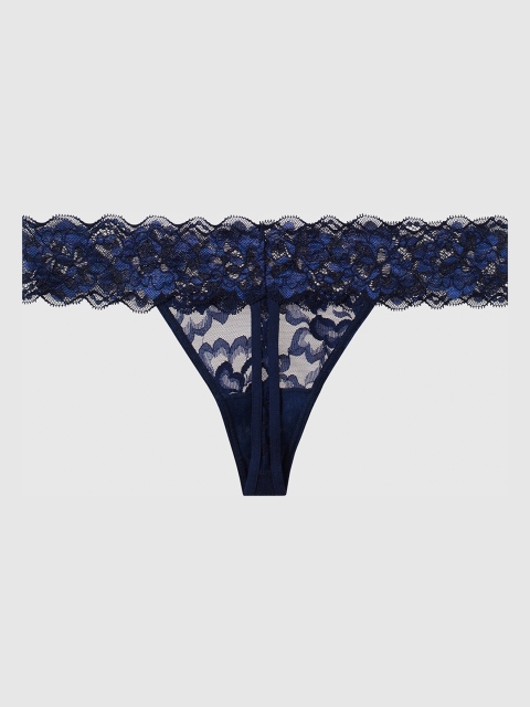 

La Senza Women Navy Blue Self-Design Thongs 11140886-57M6