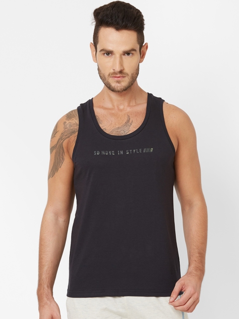 

Sweet Dreams Men Navy Blue Solid Round Neck T-shirt