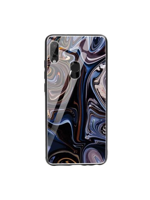 

Bewakoof Black & Blue Oil Paint Marable Xiaomi Redmi Note 7 Glass Mobile Cover