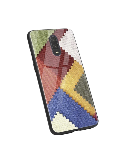 

Bewakoof Yellow & Red Fabric Feels OnePlus 6T Glass Mobile Cover