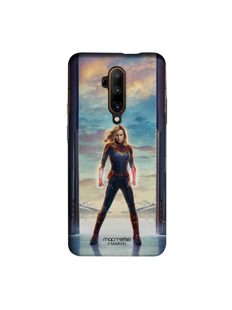 

macmerise Blue & Red Marvel Comics Captain Marvel Poster Sublime OnePlus 7T Pro Back Case