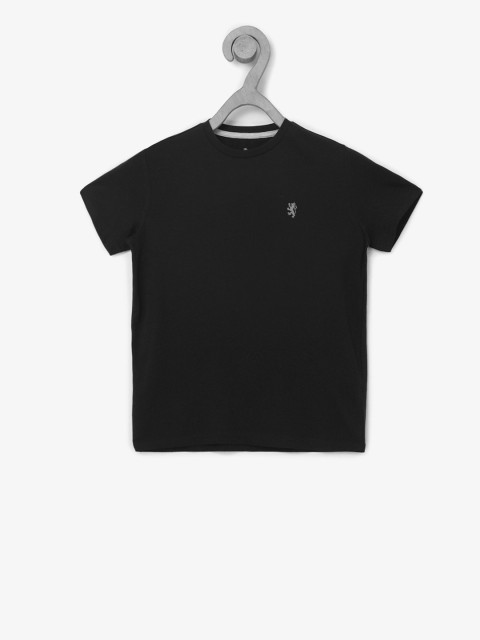 

Red Tape Boys Navy Blue Solid Round Neck T-shirt