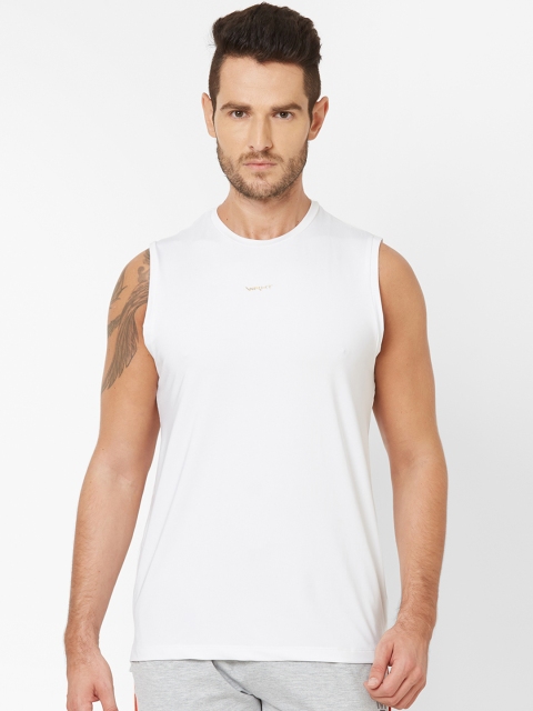 

Sweet Dreams Men White Solid Round Neck T-shirt