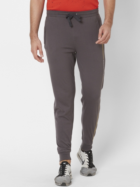 

Sweet Dreams Men Charcoal Grey Solid Joggers With Side Stripe