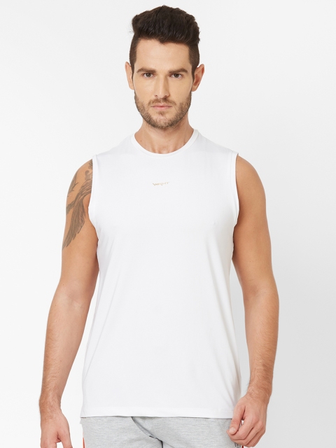

Sweet Dreams Men White Solid Round Neck T-shirt