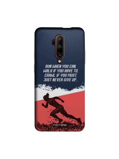 

macmerise Black & White Running Motivation Sublime OnePlus 7T Pro Back Case, Blue