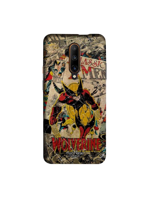 

macmerise Beige & Yellow Marvel Comics Wolverine OnePlus 7T Pro Back Case