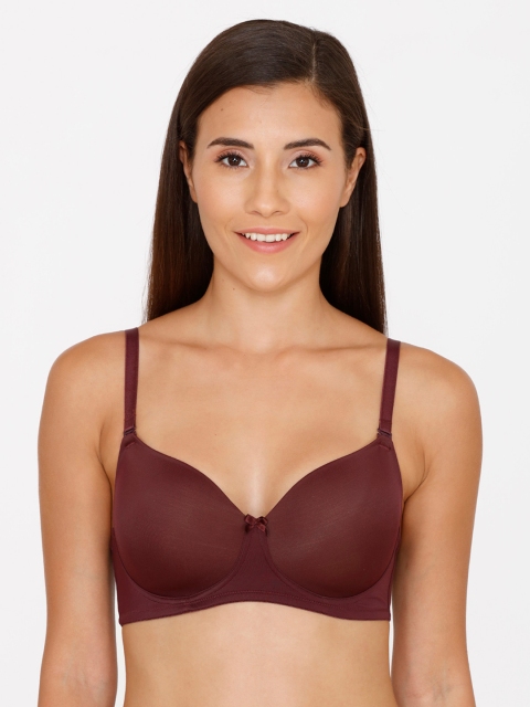 

Zivame Brown Solid Non-Wired Lightly Padded T-shirt Bra ZI1131COREJ