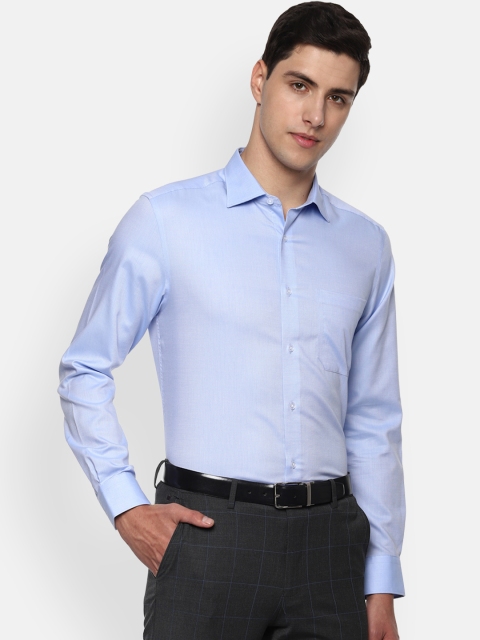 

Louis Philippe Men Blue Regular Fit Solid Formal Shirt