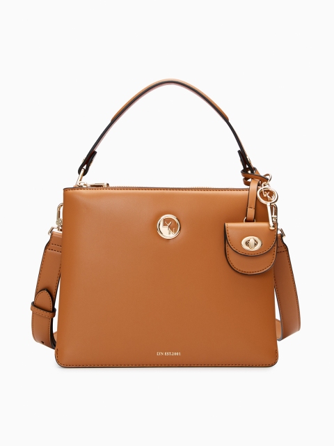 

LYN Women Brown Solid Shoulder Bag