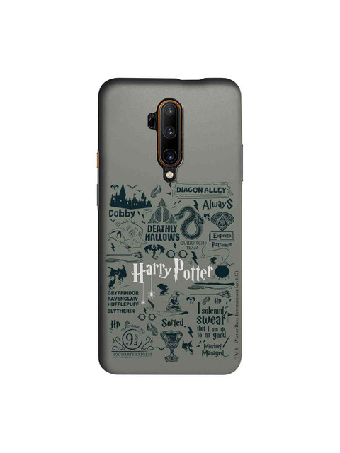 

macmerise Grey & GreenHarry Potter Infographic Sublime OnePlus 7T Pro Back Cover