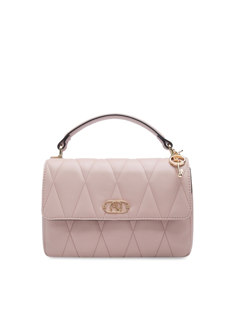 

LYN Women Pink Textured Handheld Bag