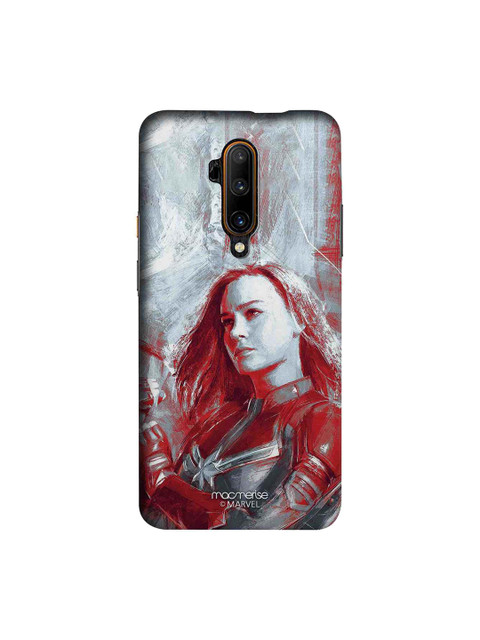 

macmerise Grey & Red Marvel Comics Captain Marvel Sublime OnePlus 7T Pro Back Case