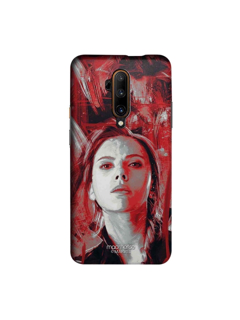 

macmerise Red & Grey Marvel Comics Charcoal Art Black Widow OnePlus 7T Pro Back Case
