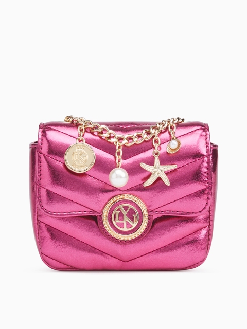 

LYN Pink Embellished Sling Bag