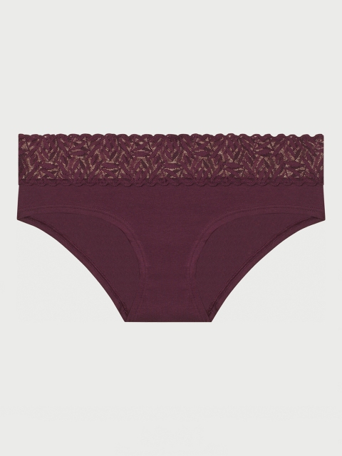 

La Senza Women Maroon Solid Remix Ultrasoft Hipster Briefs 11150652-09WT