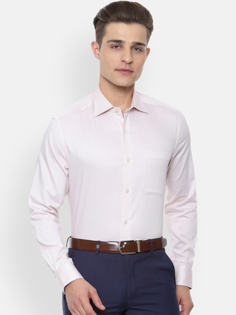 

Louis Philippe Men Pink Classic Regular Fit Solid Formal Shirt