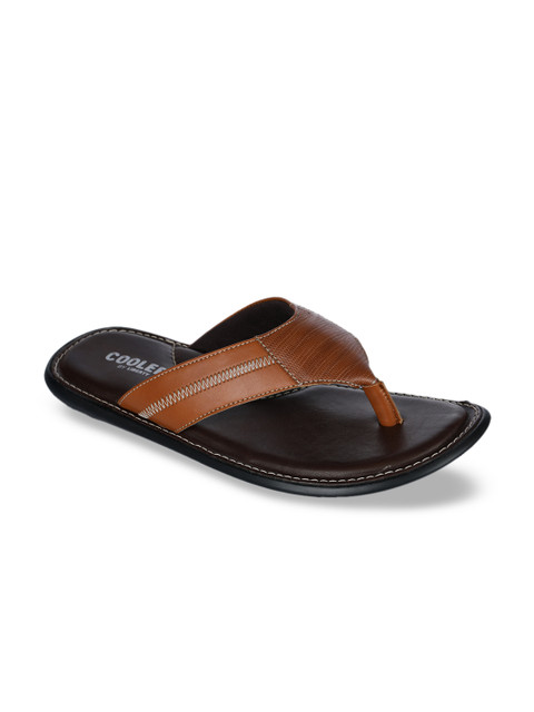 

Liberty Men Tan Brown Solid Comfort Sandals