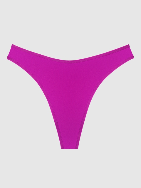 

La Senza Women Purple Solid Thongs 11152281-0TQA